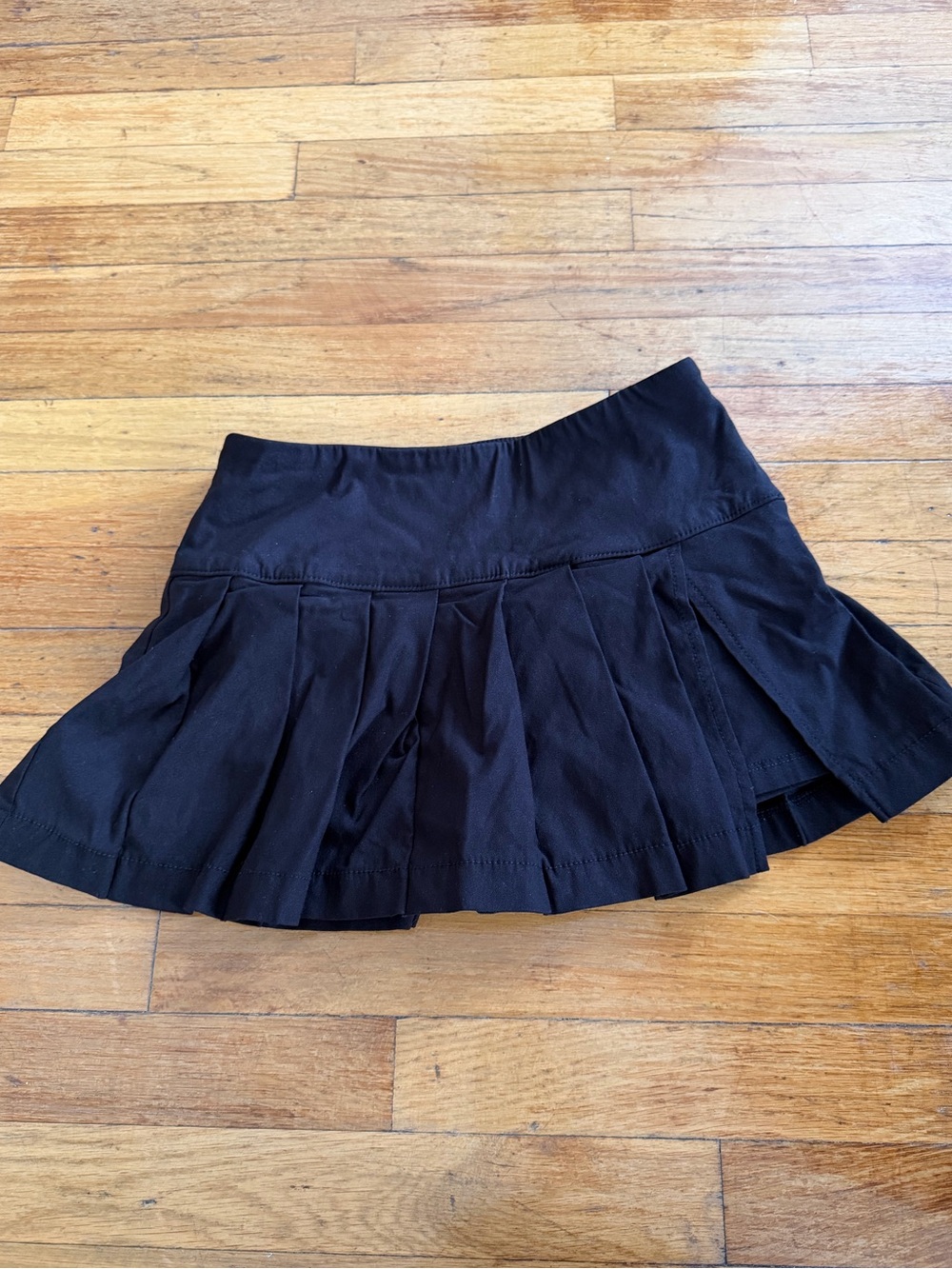Garage Black Pleated Mini Skirt